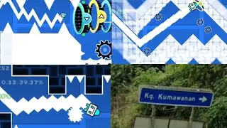 Spamest way in Random wave mix Geometry dash