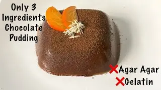 Chocolate Pudding | Eggless Chocolate Pudding | Persimmon Chocolate Pudding | Only 3 ingredients 