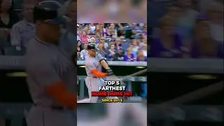 Top 5 Farthest Home Runs Hit Since 2015 #mlb #baseball #homerun #farthest