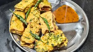 मिनट में ब्रेड पकोड़ा 😍 इतना टेस्टी कि रुक नहीं पाओगे#trending #food #cooking