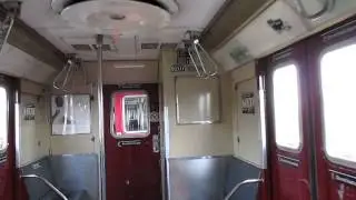 Inside R33ML Redbird subway cars