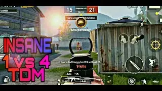 *INSANE*34 KILLS  1 VS 4 | TDM | PUBGMOBILE | RSKI GAMING