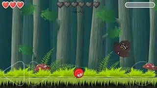 T-shirt Boss Ball in Deep Forest with Tomato Ball Boss Battle Scary.