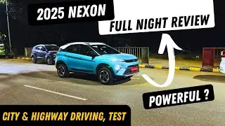 2025 Tata Nexon Special Night Review | Powerful HeadLights ? Driving in City & Highway 🔥