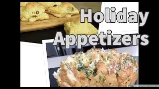Meatball Cheese Puffs ~ Pull Apart Garlic Loaf ~ New Years Easy Appetizers ~One Hot Bite
