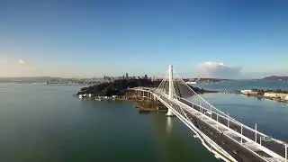 Oakland Bridge 4k, Drone Footage From Above, A Travel Tour UHD