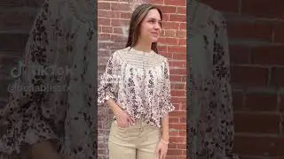 Smocked Yoke Floral Top