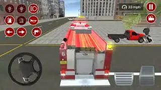 Игра &laquo;Длинная пожарная машина&raquo; Всегда готова в любое время - Android Gameplay
