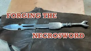 Forging Hela&rsquo;s Necrosword from Thor: Ragnarok out of old leaf spring