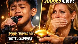 Poor Filipino Boy Sings &ldquo;Hotel California&rdquo; | Judges Cry & Golden Buzzer Moment 🇵🇭