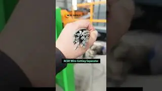 Want Clean Aluminum from ACSR Wires? Use This Machine! 🧲 #SmartRecycling