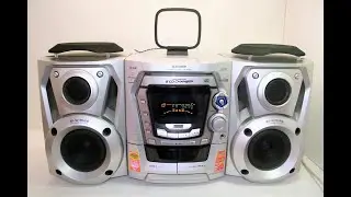 Panasonic SC-AK200 5-дисковый CD-плеер с двухкассетным тюнером и радиосистемой Hi-Fi