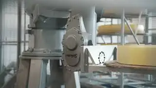 Fully automated cheese care system with robot, Allgäuer Emmentalerkäserei Leupolz
