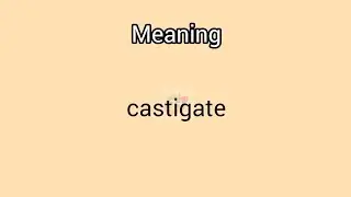#castigate meaning in English & Telugu|| GoogulDictionary #dictionary #meanings #telugu #english #ca