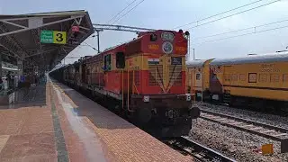 Rare Visitors from SR | Madly Honking and Chugging Ernakulam WDM3A twins with BCNA Freight