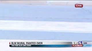 BLM Mural Painted Over