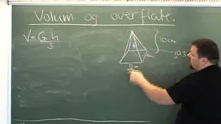 Volum og overflate av pyramide nr 1