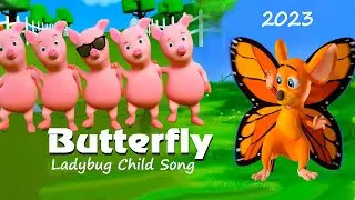 Butterfly Ladybug |  Children song |  Cartoon | Junu miss | Butterfly Ladybug