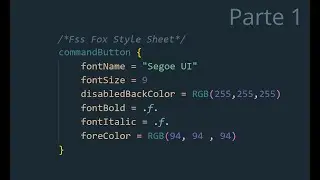 Hojas de estilos para Visual FoxPro 9.0 parte 1