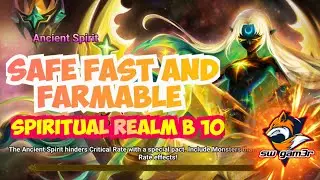 summoners war: spiritual realm b 10 / FAST SAFE/ SEMI-FARMABLE speed team!