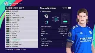[PES 2021] LEICESTER CITY winter 2022 players update