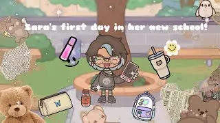 Zara’s first day in her new school!( with voice) #tocaboca #roleplay
