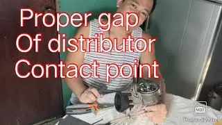 Proper gap of distributor contact point