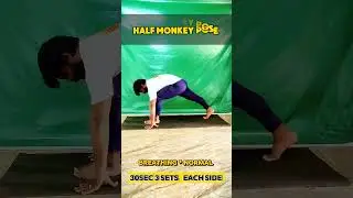 Ardha hanumanasan #half monkey pose#yoga #gnaniyoga #fitness #halfsplit #halfmonkeypose