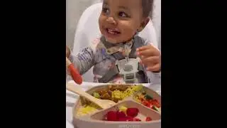 BRVTOT | Baby Girl Self-Feeding and Silicone Suction Plate with Spoons