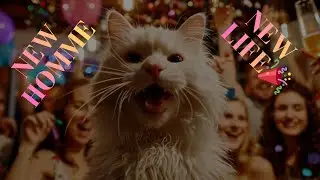 🐾From the Streets to a Home: The White Cat Who Found Love