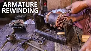 How To Rewind A Self-starter Motor Armature!