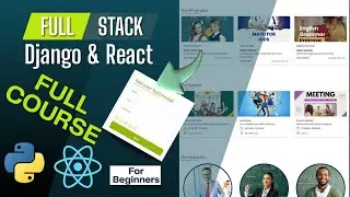 Full Stack School App| Django REST API + React Full Course For Beginners | دورة Full stack للمبتدئين