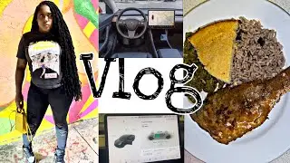 FIRST TIME CHARGING MY HUSBAND TESLA 🥴/ COOKING DINNER