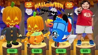 Tag with Ryan Pumpkin Plane vs Tour Plane All Vehicles Unlocked Combo Panda All Halloween Characters