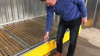 Outdoor IBC Spill Containment: Ultra Twin IBC Hard Top, Steel Model