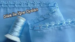 Bebe Mavisi Düz Yazmaya Sıra İşi İğne Oyası Modeli