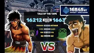 Reaching Diamond In UBG Ranked Mode using Hitman #roblox #untitledboxinggame #boxing #hajimenoippo