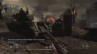 COD World at War 2018 Kar98k Ironsight Sniper Playstation 3 Gameplay