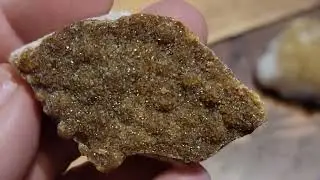 Dark Citrine Druzy Crystal  Cluster