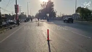 Separate Lane for Motorcycles Created on East Canal Road near Lyallpur Galleria in Faisalabad