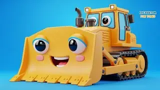 Construction Trucks Song 🚜 | Fun Learning with Bulldozer and Friends