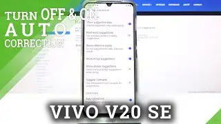 How to Enter Text Correction Options in VIVO V20 SE - Open Text Correction Options