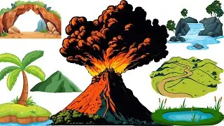 Landform for Kids || Landform || LandForm For Babies || BrightKidz ||  Learning Video For Kids || BK