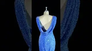 Shine like a sapphire in this mesmerizing gemstone blue sequin gown  ✨