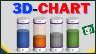 3D Chart !! How to Create 3D Chart in Excel😮😱👍