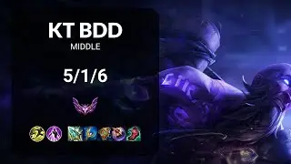 KT Bdd Ryze vs Irelia MIDDLE - KR MASTER Patch 15.13