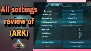 Best settings for ARK survival evolved mobile  🤔🤔🤔🤔 part 1