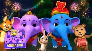 Hathi Ki Shadi | Elephant's Wedding | Nursery Rhymes for Kids | Animated Rhymes by Animation Blast