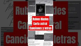 ✒️🌐🃏 Ruben Blades #canciones #cartanatal y #vibes #cancer #escorpio #acuario #geminis #rub&eacute;nblades