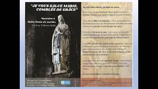3ème jour de la Neuvaine à Notre Dame de Lourdes 2026